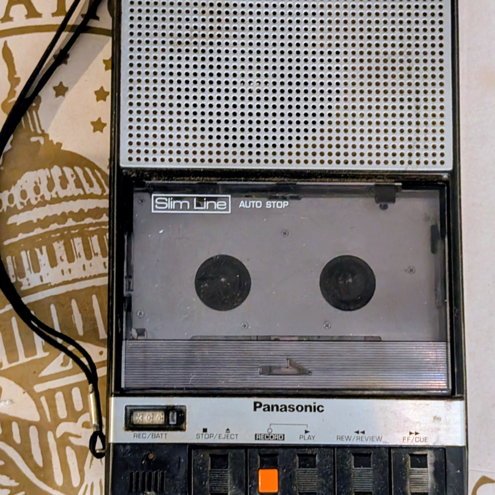 Panasonic Slim Line Portable Cassette Player - Black